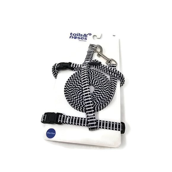 NWT Tails & Noses Black and White Cat Harness - Picture 4 of 4